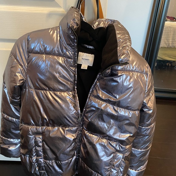 Metallic puffer jacket - Picture 1 of 2